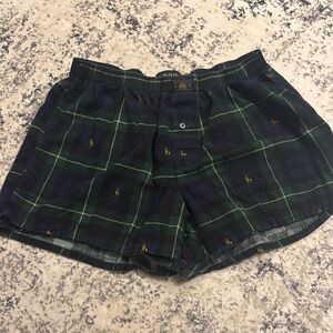 Polo by Ralph Lauren Green and Blue XL Women’s Sleep Shorts